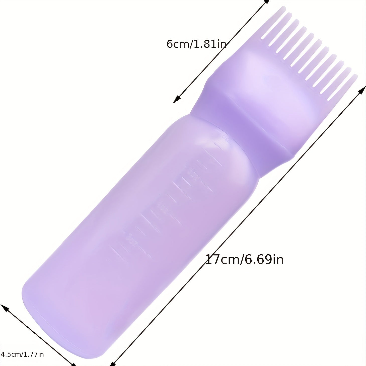 1pc Plastic Dry Cleaning Bottle For Hair Dyeing And Washing Bottle With Graded Thickening Hair Dyeing Bottle For Hair Dyeing Cream Bottle For Perm