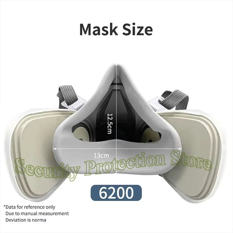 6200 7502 Gas Mask Half-face Dust Shield 5N11 Particle Filters Safety Respirator Mask Industrial Labor Paint Spray