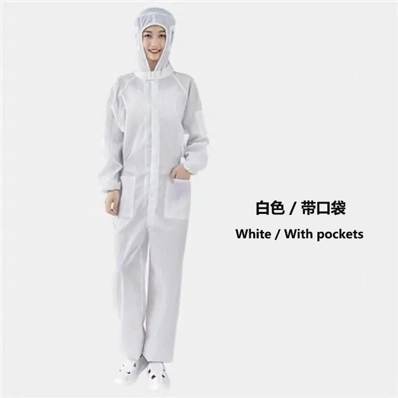 Unisex Coveralls Breathable Dustproof Safety Clothing Work Painting Clothes Sanitary Protection Jumpsuit Hazmat Zip Suit