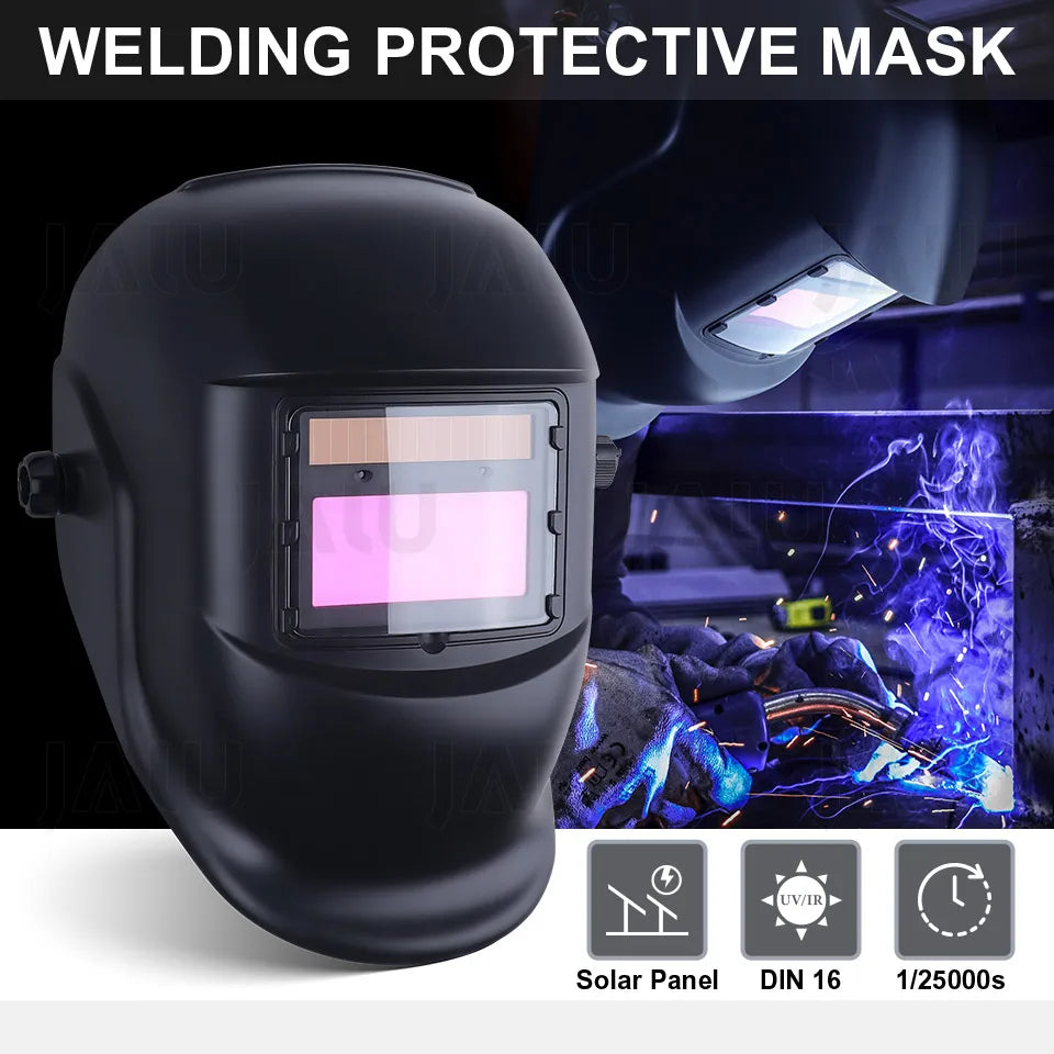 1112 Professional Solar Energy Auto Darkening Welding Helmet Welding MASK Welder TIG MIG Grinding Mask Robot Style
