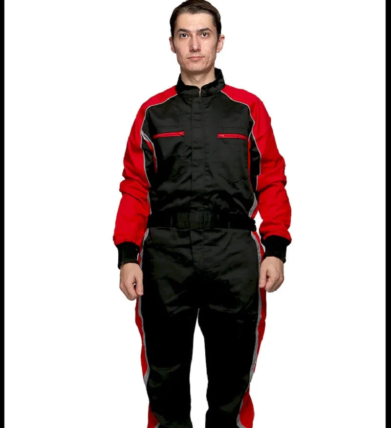 Cotton coverall work uniform Wear-resistant overall dust-proof repairman workshop mechanic welding suit Racer rescue anti-static
