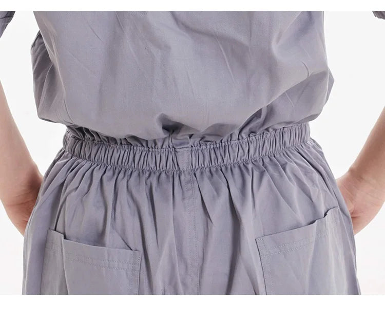 Work Coveralls Short Sleeve Men Women Protective Overalls Repairman Car Workwear Uniforms Summer Plus Size boiler Suit mechanics