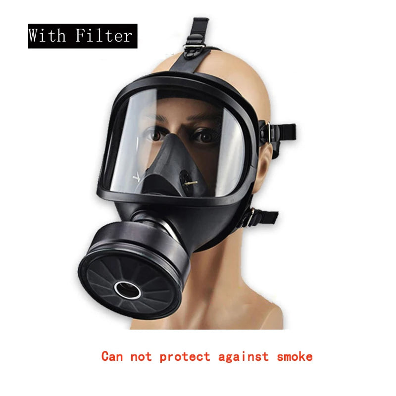 MF14 Full Face Mask Gas Mask, Industrial Paint, Spray, Vaccination, Safety, Dust Filter, Full Face Protection With Formaldehyde