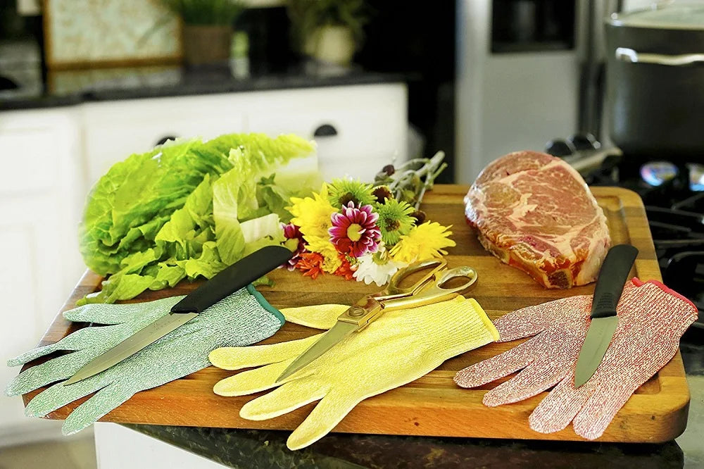 High-strength Grade Level 5 Protection Safety Anti Cut Gloves Kitchen Cut Resistant Gloves for Fish Meat Cutting Safety Gloves