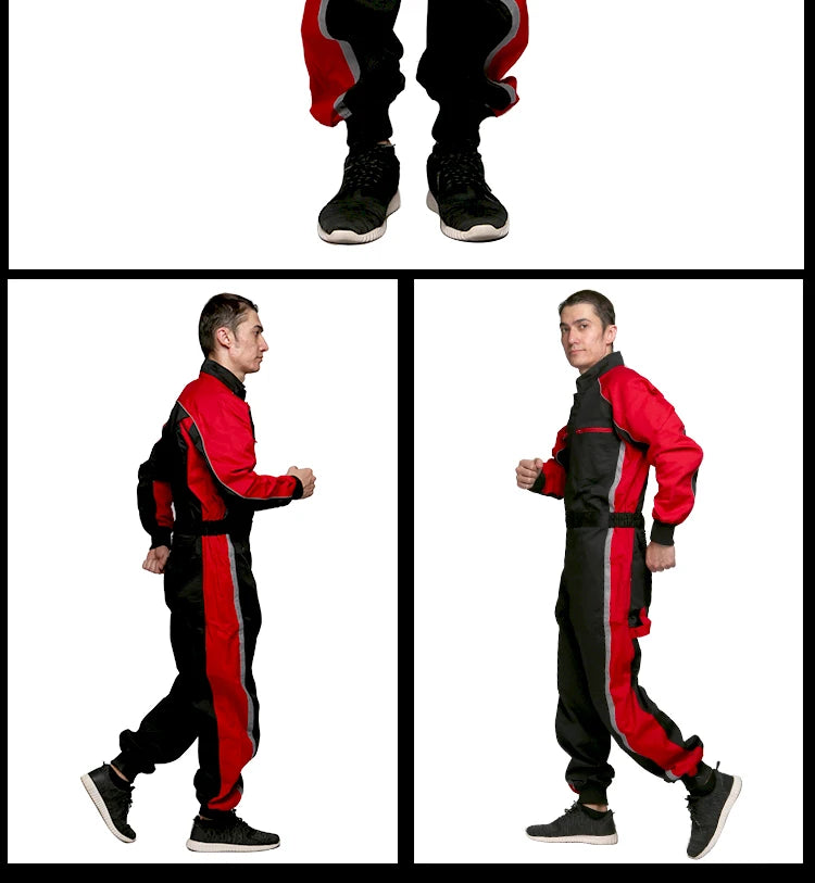 Cotton coverall work uniform Wear-resistant overall dust-proof repairman workshop mechanic welding suit Racer rescue anti-static