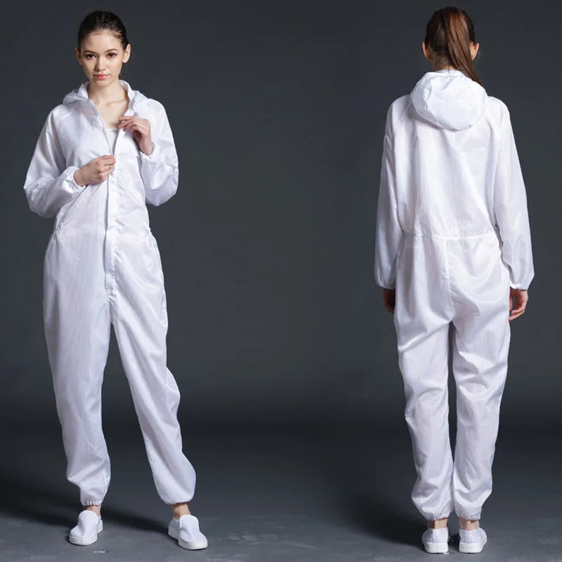 Unisex Coveralls Breathable Dustproof Safety Clothing Work Painting Clothes Sanitary Protection Jumpsuit Hazmat Zip Suit