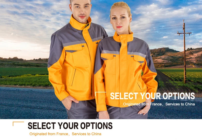 Working Clothes Men Woman Welding Machine Repair Large Size Coveralls Stitching Protective Safety Work Jacket Cleaning Uniform