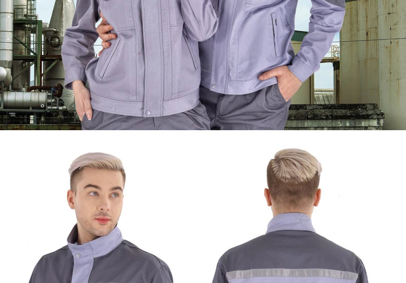 Working Clothes Men Woman Welding Machine Repair Large Size Coveralls Stitching Protective Safety Work Jacket Cleaning Uniform