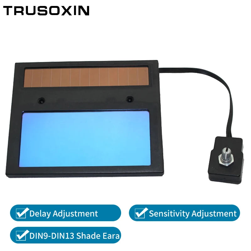 DIN9-DIN13 Solar Auto Darkening TIG MMA ZX7 MIG True Color Welding Mask Welding Helmet Welder Cap Glasses