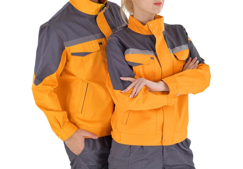 Working Clothes Men Woman Welding Machine Repair Large Size Coveralls Stitching Protective Safety Work Jacket Cleaning Uniform