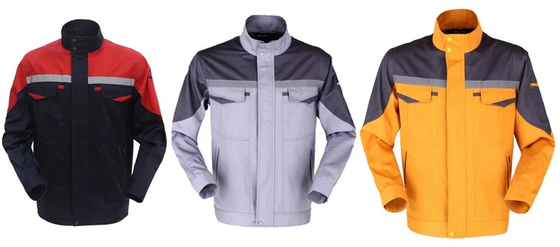 Working Clothes Men Woman Welding Machine Repair Large Size Coveralls Stitching Protective Safety Work Jacket Cleaning Uniform