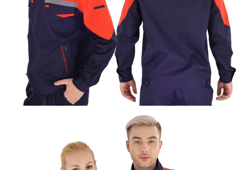 Working Clothes Men Woman Welding Machine Repair Large Size Coveralls Stitching Protective Safety Work Jacket Cleaning Uniform