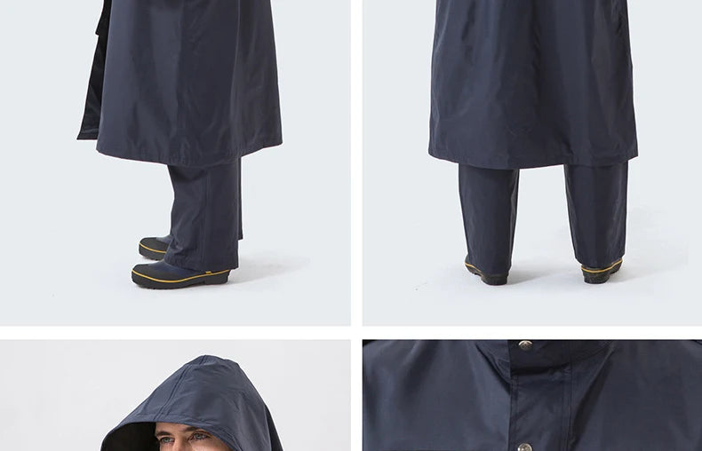 Working Coveralls Waterproof Hooded Raincoat Overalls Reflective Dust-proof Paint Spray clothing Hood Protective Work clothes