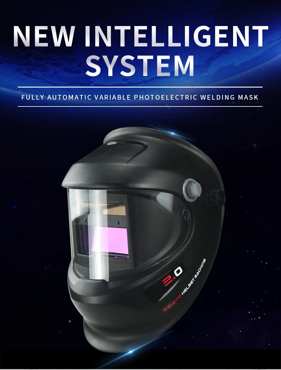 DIN9-DIN13 Solar Auto Darkening TIG MMA ZX7 MIG True Color Welding Mask Welding Helmet Welder Cap Glasses