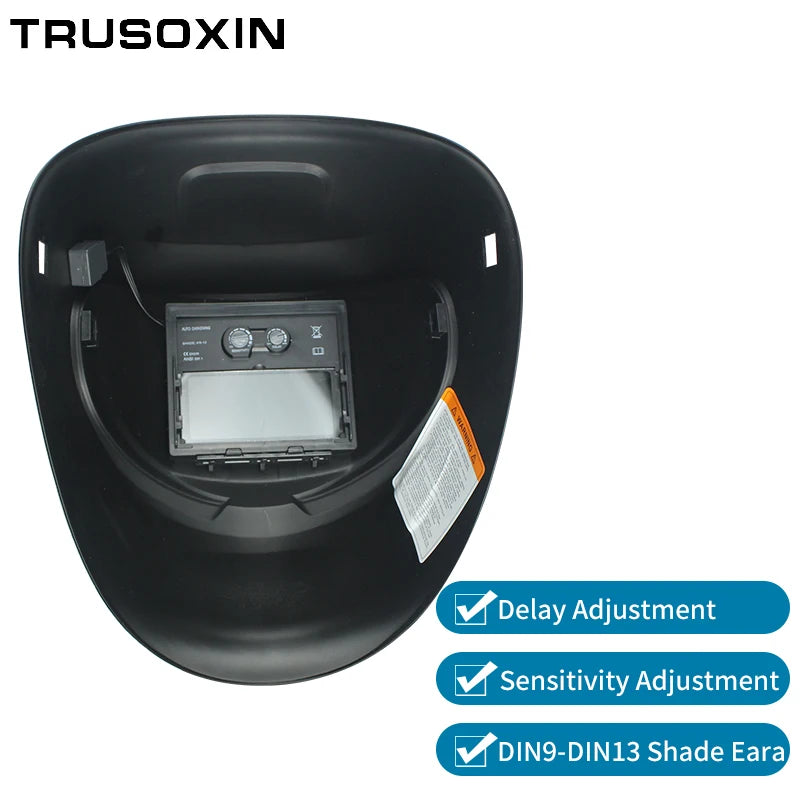 DIN9-DIN13 Solar Auto Darkening TIG MMA ZX7 MIG True Color Welding Mask Welding Helmet Welder Cap Glasses