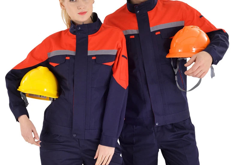 Working Clothes Men Woman Welding Machine Repair Large Size Coveralls Stitching Protective Safety Work Jacket Cleaning Uniform