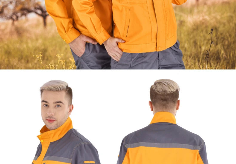 Working Clothes Men Woman Welding Machine Repair Large Size Coveralls Stitching Protective Safety Work Jacket Cleaning Uniform