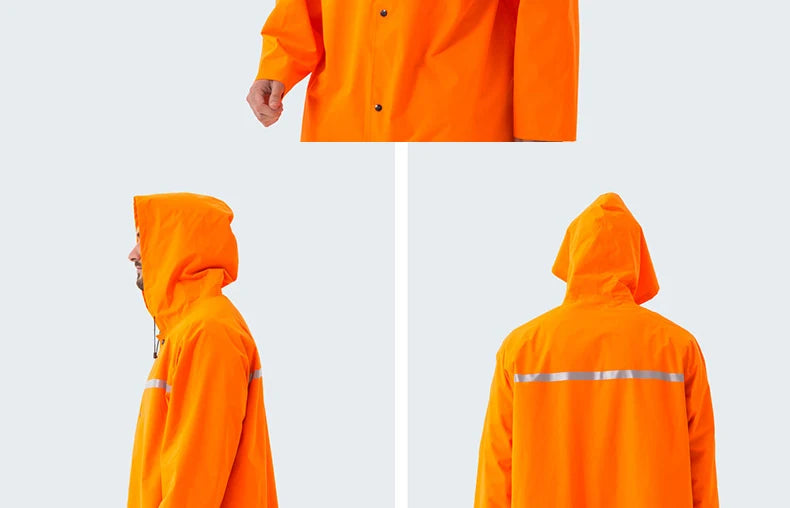 Working Coveralls Waterproof Hooded Raincoat Overalls Reflective Dust-proof Paint Spray clothing Hood Protective Work clothes