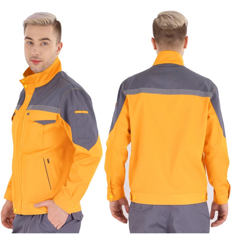 Working Clothes Men Woman Welding Machine Repair Large Size Coveralls Stitching Protective Safety Work Jacket Cleaning Uniform