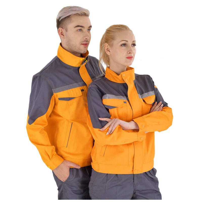 Working Clothes Men Woman Welding Machine Repair Large Size Coveralls Stitching Protective Safety Work Jacket Cleaning Uniform