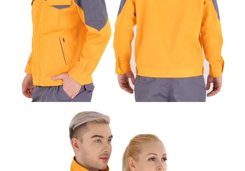 Working Clothes Men Woman Welding Machine Repair Large Size Coveralls Stitching Protective Safety Work Jacket Cleaning Uniform