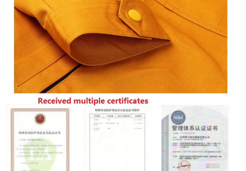 Working Clothes Men Woman Welding Machine Repair Large Size Coveralls Stitching Protective Safety Work Jacket Cleaning Uniform