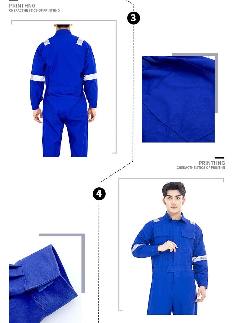 Work Coveralls for Men Painting Construction Plus size  Suppliers Safety Uniform for Mechanic Auto Repair