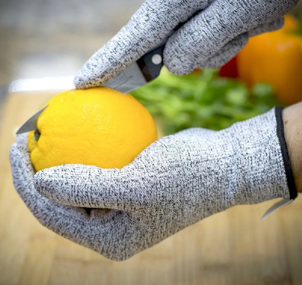 High-strength Grade Level 5 Protection Safety Anti Cut Gloves Kitchen Cut Resistant Gloves for Fish Meat Cutting Safety Gloves