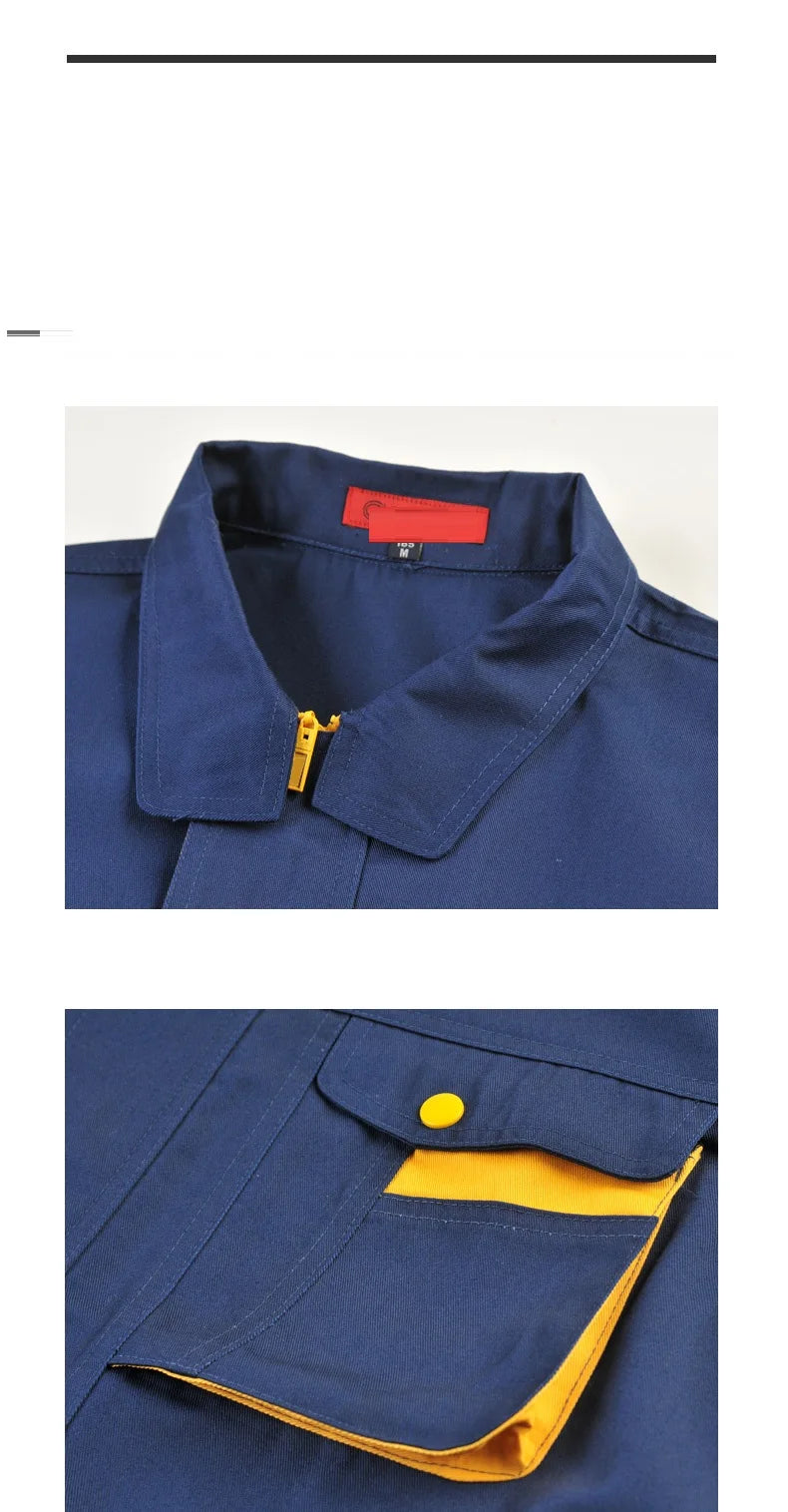 Woman men work overalls working uniforms Mechanic work clothes construction site Coveralls welding suits car mechanic Plus Size