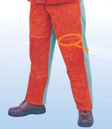Welding Clothing Fire Proof Welding Trousers Split Cow Leather Welder Jackets FR Cotton Pants Flame Retardant Welding Coverall