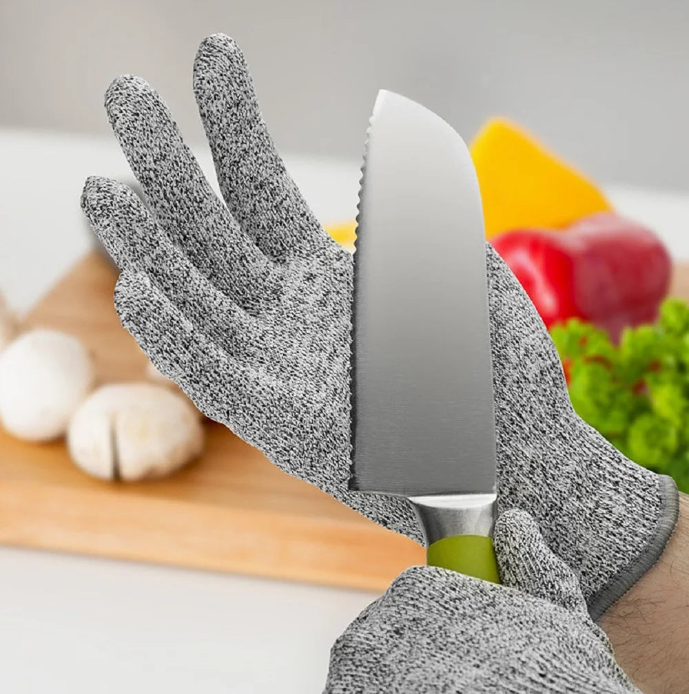 High-strength Grade Level 5 Protection Safety Anti Cut Gloves Kitchen Cut Resistant Gloves for Fish Meat Cutting Safety Gloves