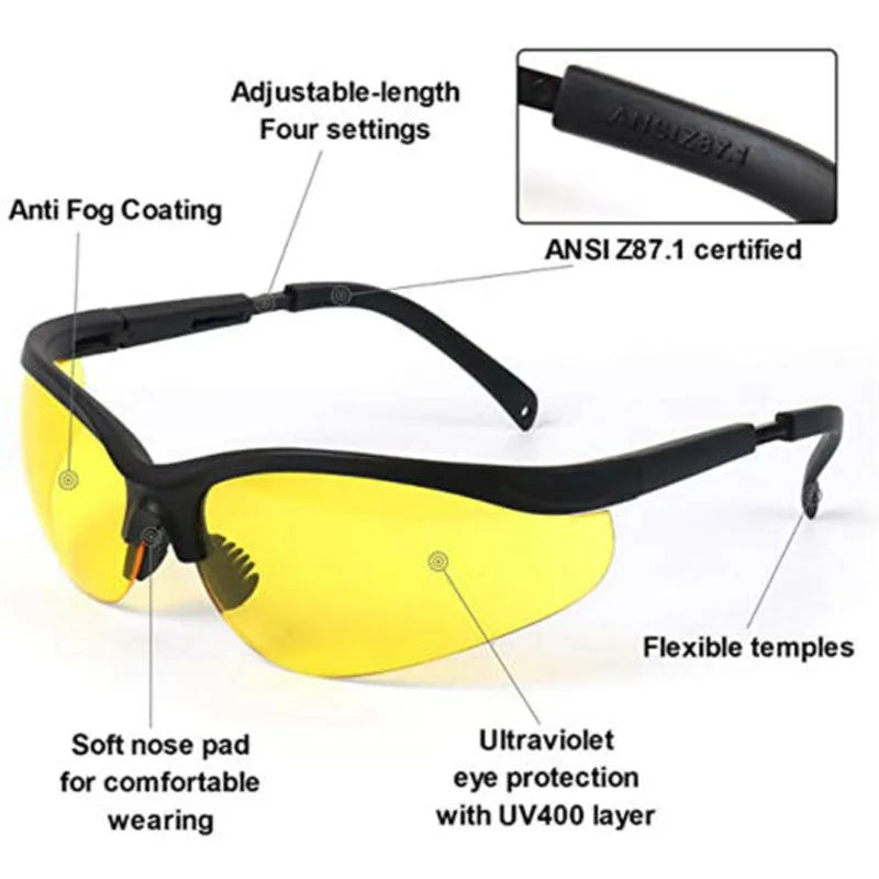 Shooting Glasses for Men and Women Anti Fog ANSI Z87.1 Eye Protection Goggles