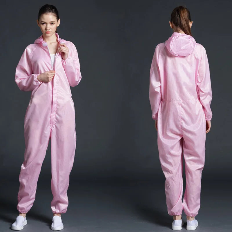 Unisex Coveralls Breathable Dustproof Safety Clothing Work Painting Clothes Sanitary Protection Jumpsuit Hazmat Zip Suit
