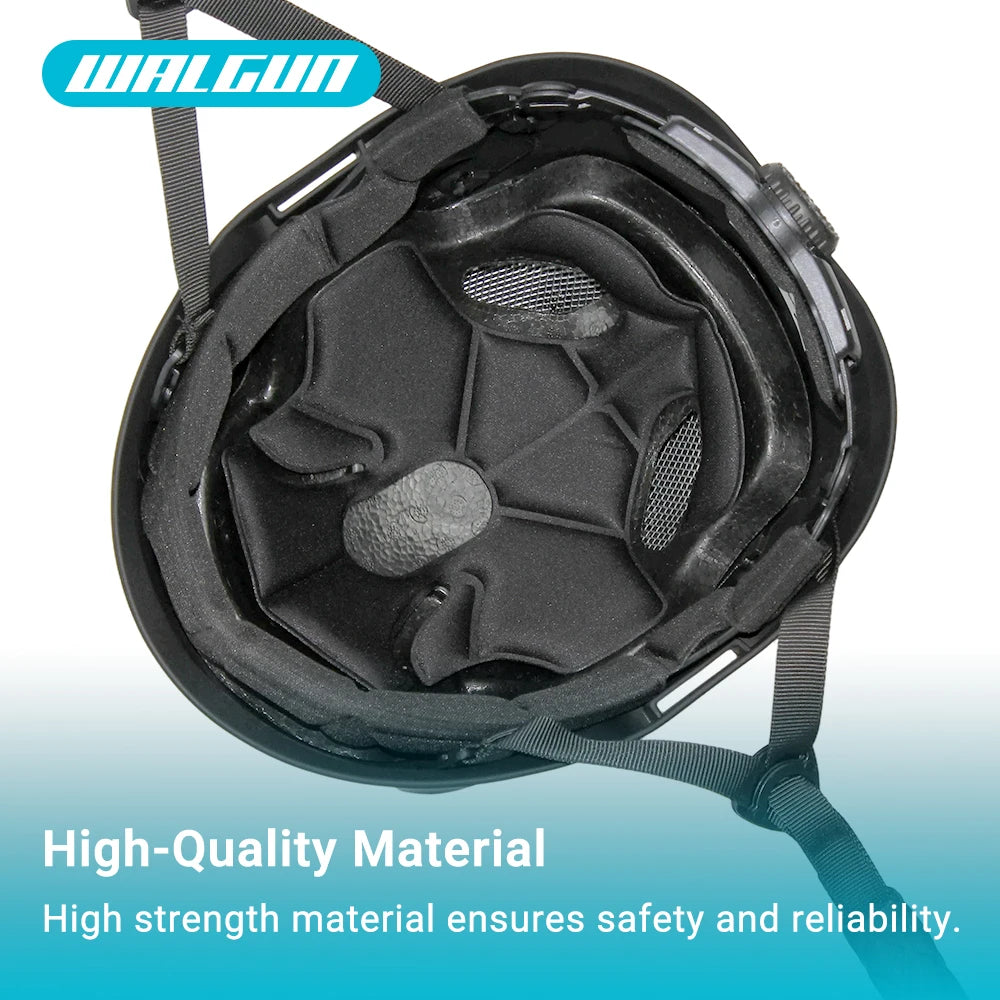 WALGUN ANSI Industrial Work Head Protection Rescue CR08Construction Safety Helmet With Goggles Visor High Quality ABS
