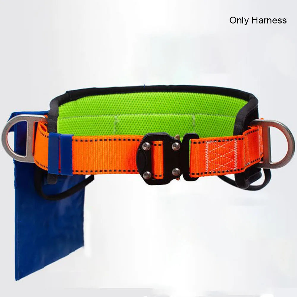 Single Waist Work Safety Belt High-altitude Work Harness Outdoor Rock Climbing Electrician Construction Protective Safety Rope