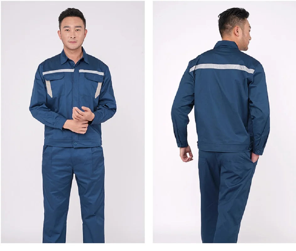 Hi Vis Safety Work Clothing Auto Repairman Working Uniforms Factory Workshop Porter Welder Work Coverall Mens Workwear Plus Size