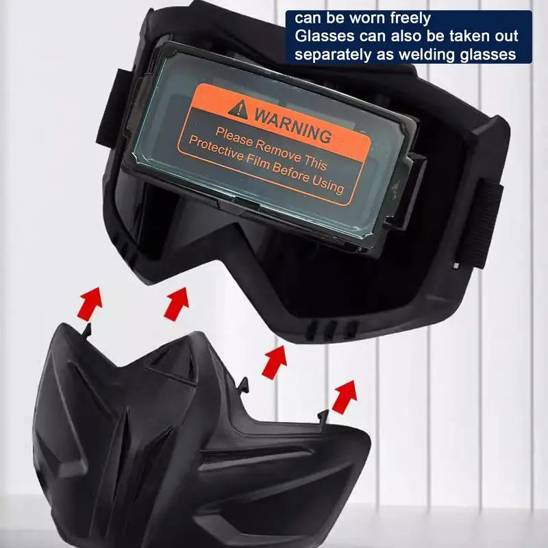 Auto Darkening Welding Mask For Arc Weld Grind Cut Solar Power Welder Mask True Color Lens Large View Welding Helmet