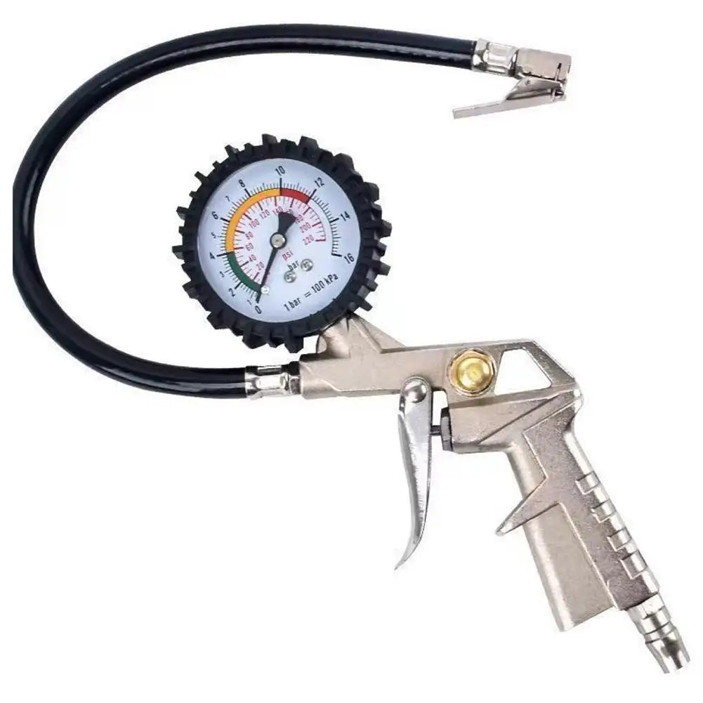 Auto Tire Pressure Gauge Pressure Gun Type For Air Compressor Car Motorcycle SUV Inflator Pump Tire Repair Tool