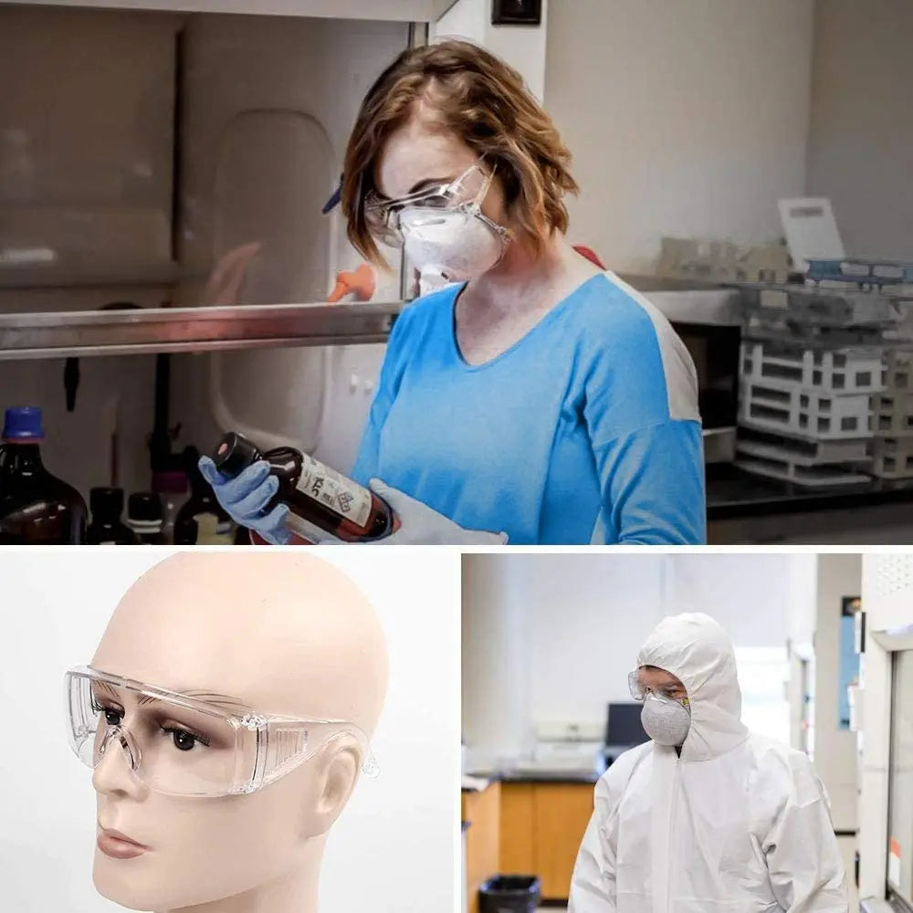 Safety Glasses For Men & Women | Ansi Z87 Safety Glasses For Shooting Lab Goggles For Safety | Safety Goggles - 1 Pack Clear