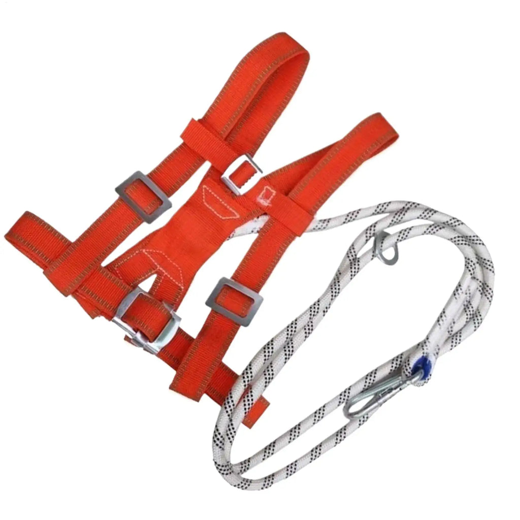 Adjustable Safety Harness Fall Protection, Double-Strap Full Body Harness for Window Cleaning, Warehouse, Construction & Work