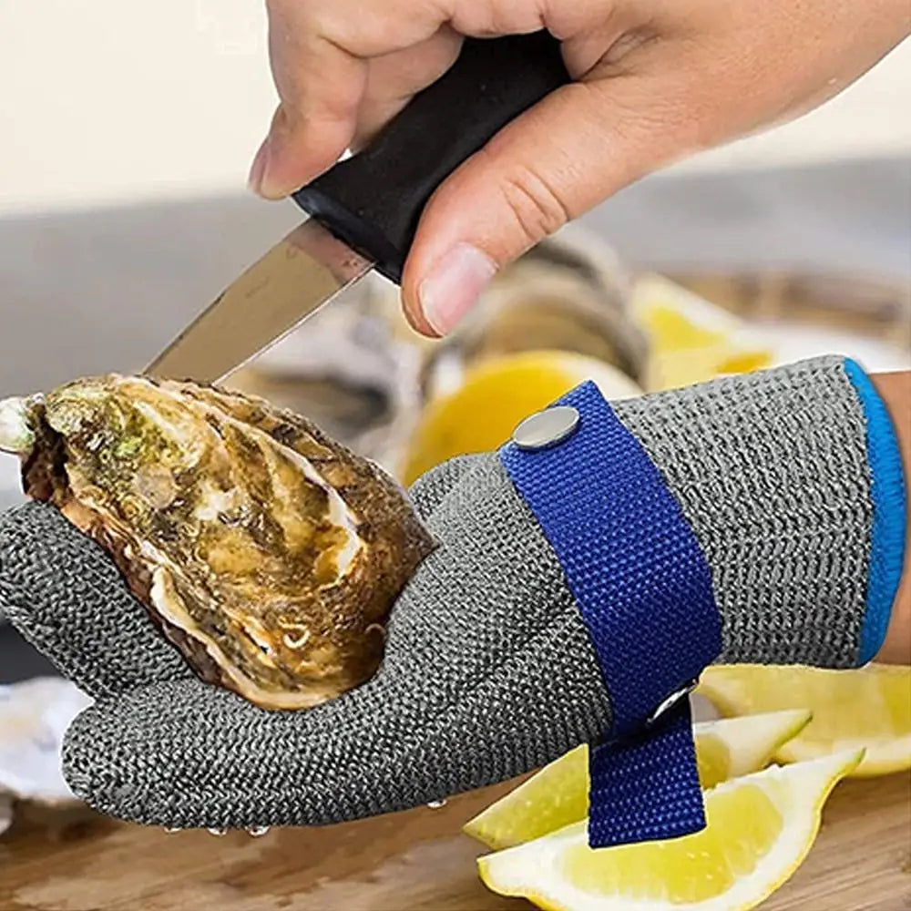 Anti-cut Gloves Safety Cut Proof Stab Resistant Stainless Steel Wire Metal Mesh Butcher Hand Protect Meat Cut-Resistant Gloves