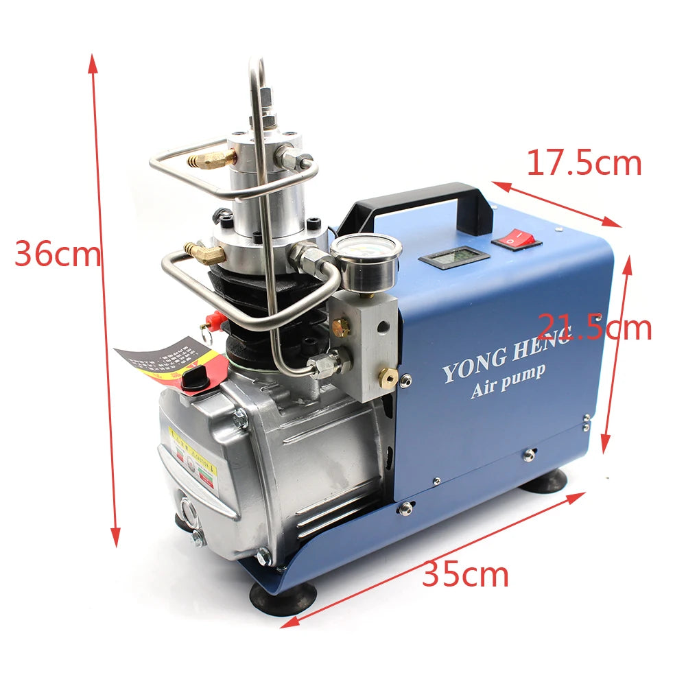 High Pressure Air Compressor Pump 4500PSI 1.8KW Electric Air Pump with Dual Cooling Water & Air for Leak Detection