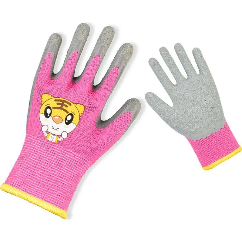 Kids Durable Waterproof Garden Work Gloves Non-Slip Children Safety Yard Work Gloves Portable Garden Supplies Gardening Gloves