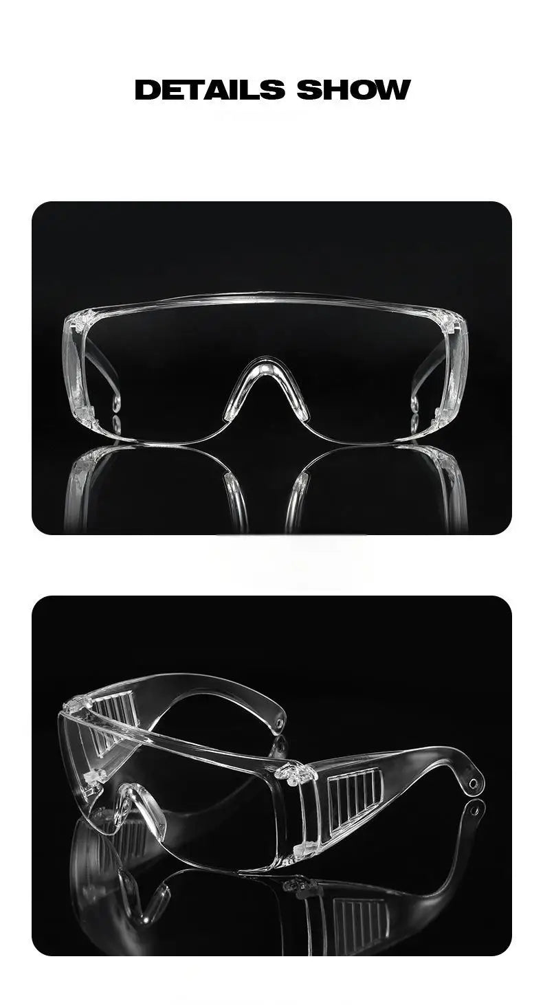 2025 New Style PC Window Protection Goggles - Splash, Dust, Fogproof, Windproof, Transparent Safety Glasses