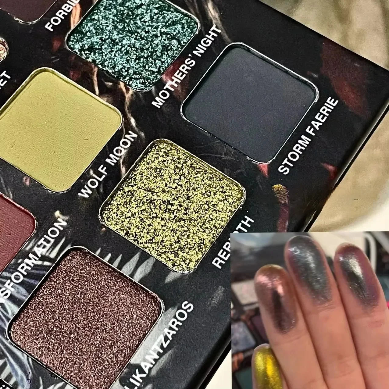 15-Color Underground Eyeshadow Palette Pearlescent Glitter Matte Metallic Halloween Makeup Look Suitable