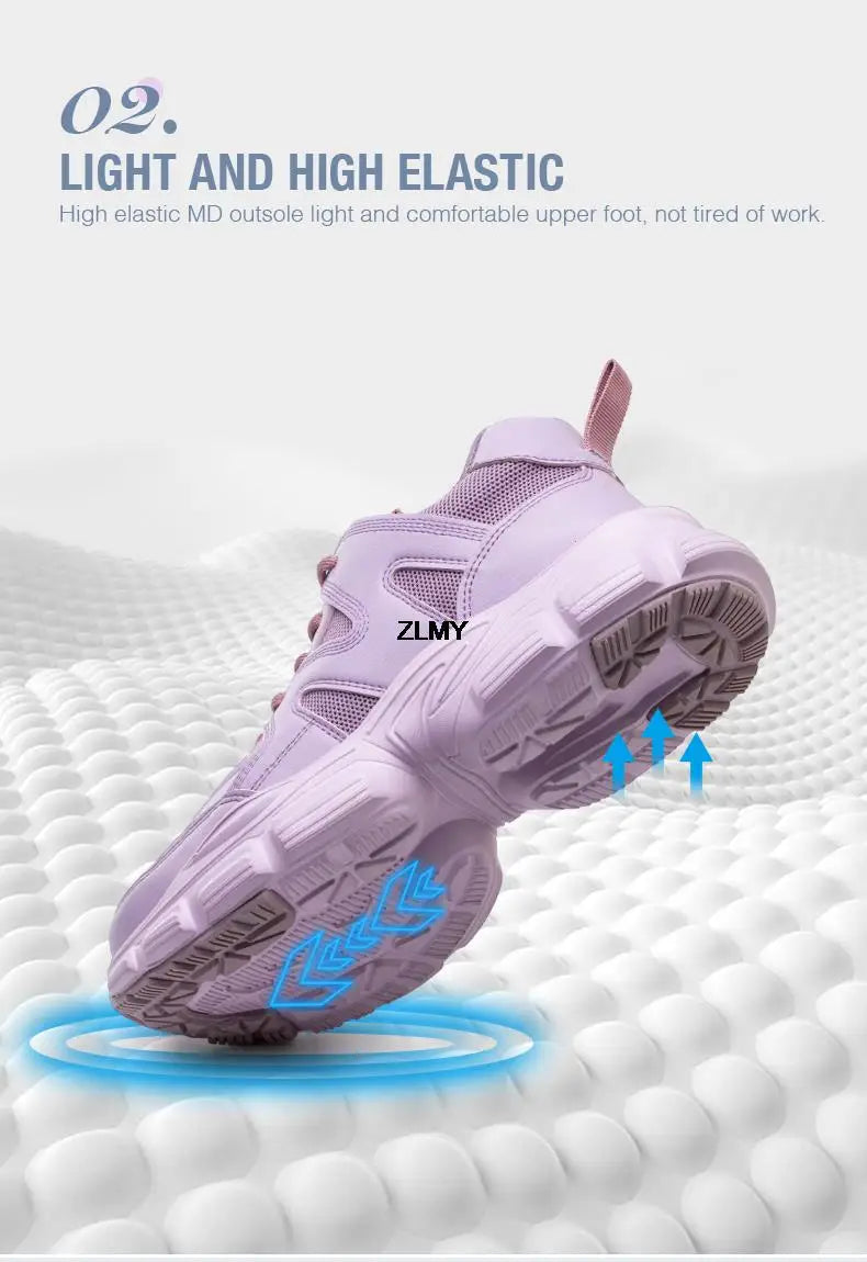 Women Safety Shoes New Steel Toe Work Safety Boots Breathable Working Sneaker Lightweight Sport Work Shoes Woman Boot Industrial