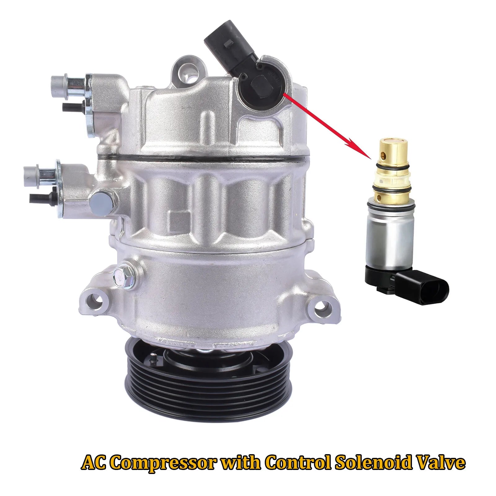 AP01 Air Conditioning Compressor w/ Clutch For Audi A3 VW Golf Seat Skoda 1K0820803S