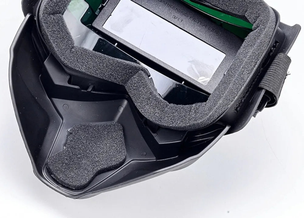 Auto Darkening Auto Darkening Welding Helmet Integrated Type Equipped with Headlights Welding Mask Adjustable Band Split Type