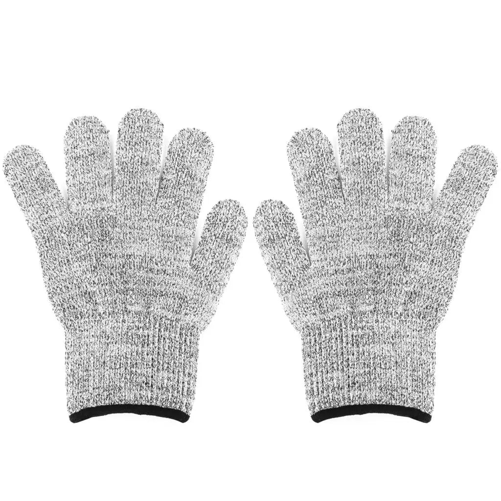 Level 5 HPPE Anti-Cut Gloves Kitchen Gardening Anti-Cut Knitted Gloves Anti-Thorn Wear-Resistant Glass Building Cutting Gloves