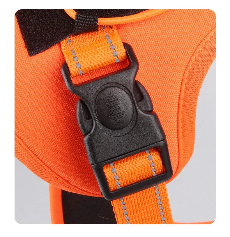 Dog Harnesses Leads Vest Type Pet Harness Large Dog Harness Explosion-proof Reflective Dog Tactical Harness
